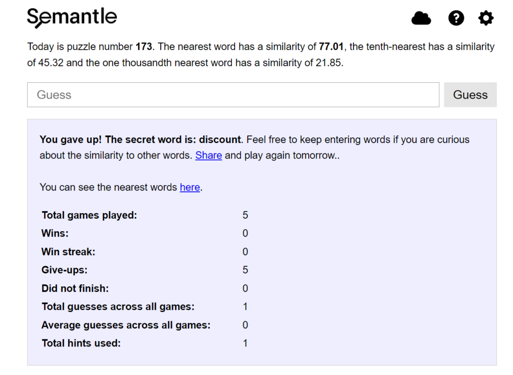 Today’s Semantle Answer July 21, 2022 | Semantle Word Thursday