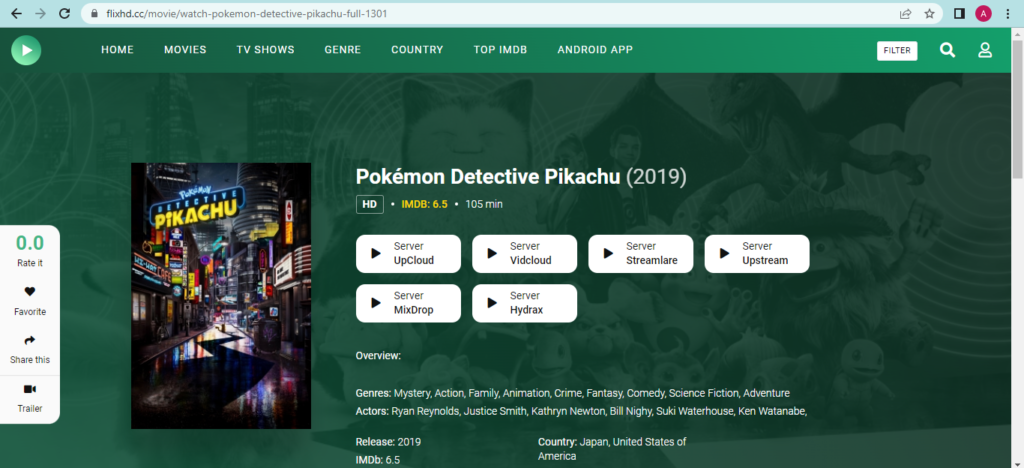 Where to Watch Detective Pikachu