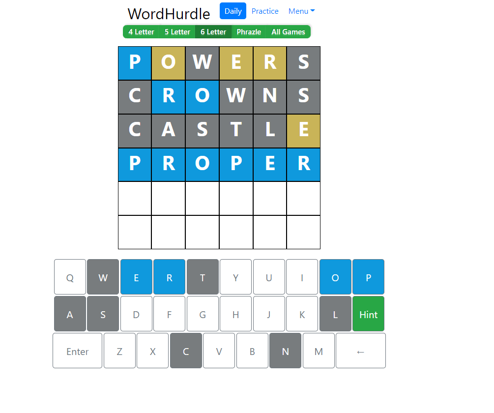 Word Hurdle Answer July 1, 2022 | Word Hurdle Word Thursday