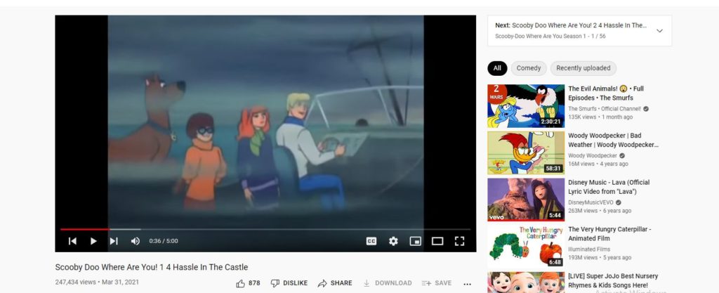 Scooby Doo on Youtube: watchcartoononline alternatives
