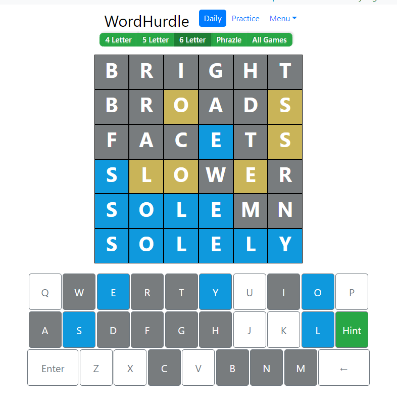 Evening Word Hurdle Answer of July 7, 2022, 6-letter word