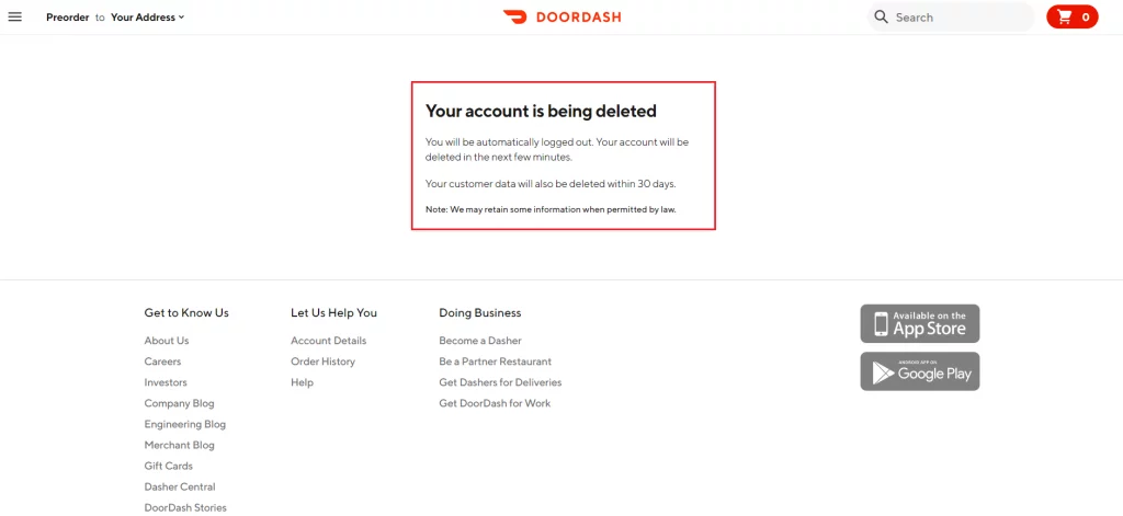 How to Delete DoorDash Account | 10 Easy Steps to Delete The Account