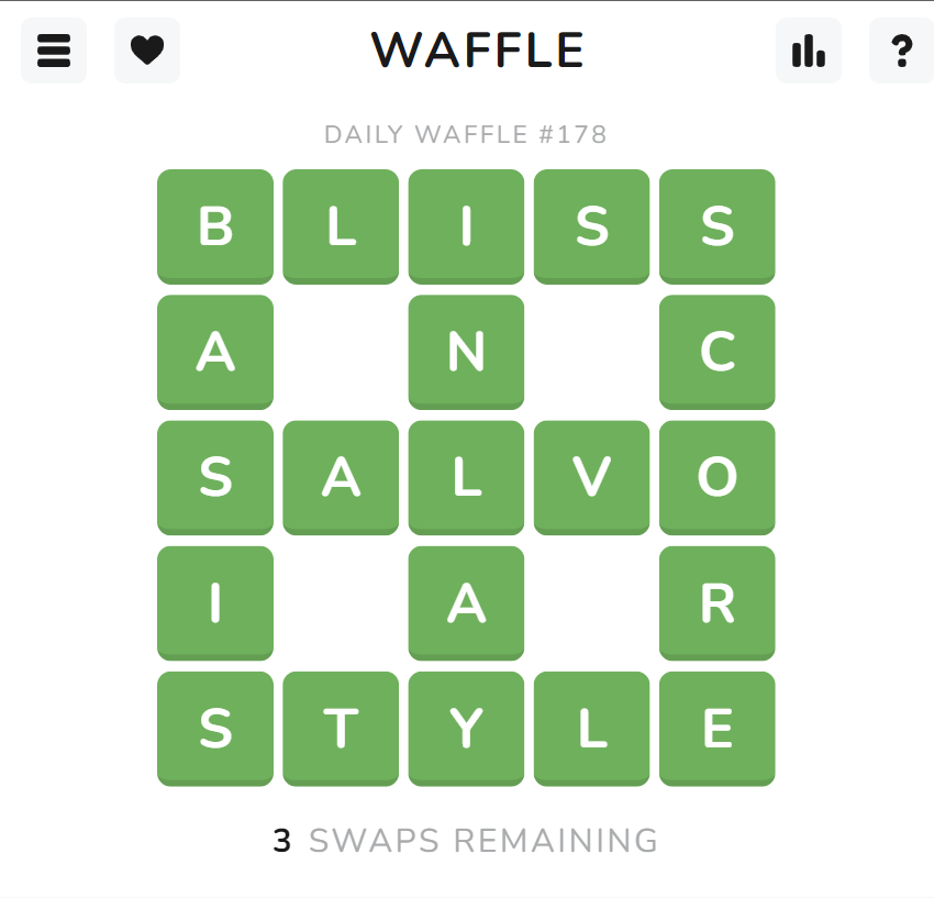 Today’s Waffle Game Answer of July 18, 2022 | Waffle Word Monday