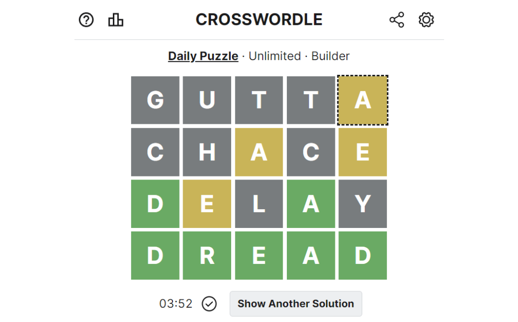 Crosswordle 25 July 2022 Answer | CrossWordle Today Monday