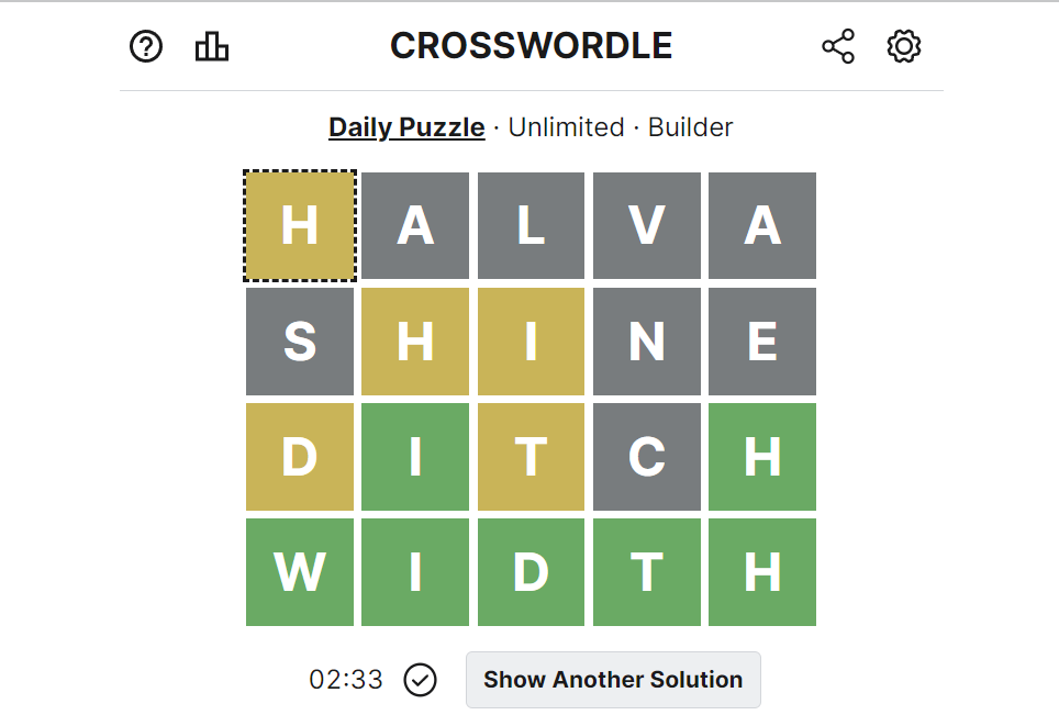 Crosswordle 27 July 2022 Answer | CrossWordle Today Wednesday