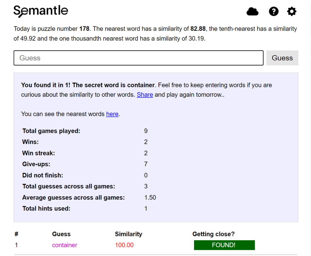 Semantle July 26, 2022 Answer| Semantle Word Today Tuesday