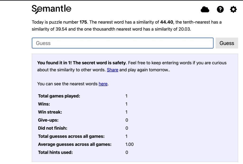 Semantle July 23, 2022 Answer| Semantle Word Today Saturday