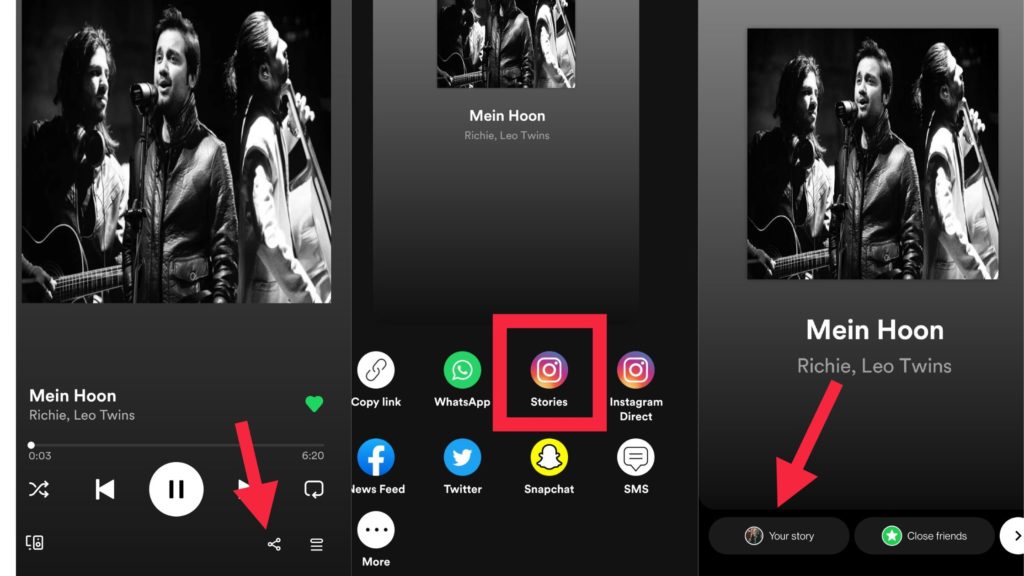 How to add Music to Your Instagram Story Through Spotify