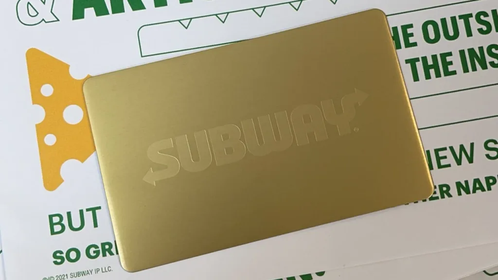 Get Free Subway Gold Cards Now! Unlimited Rewards and More