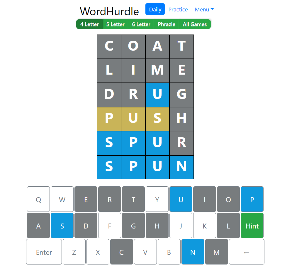 Today's Word Hurdle Answer July 21, 2022 | Word Hurdle Word Thursday