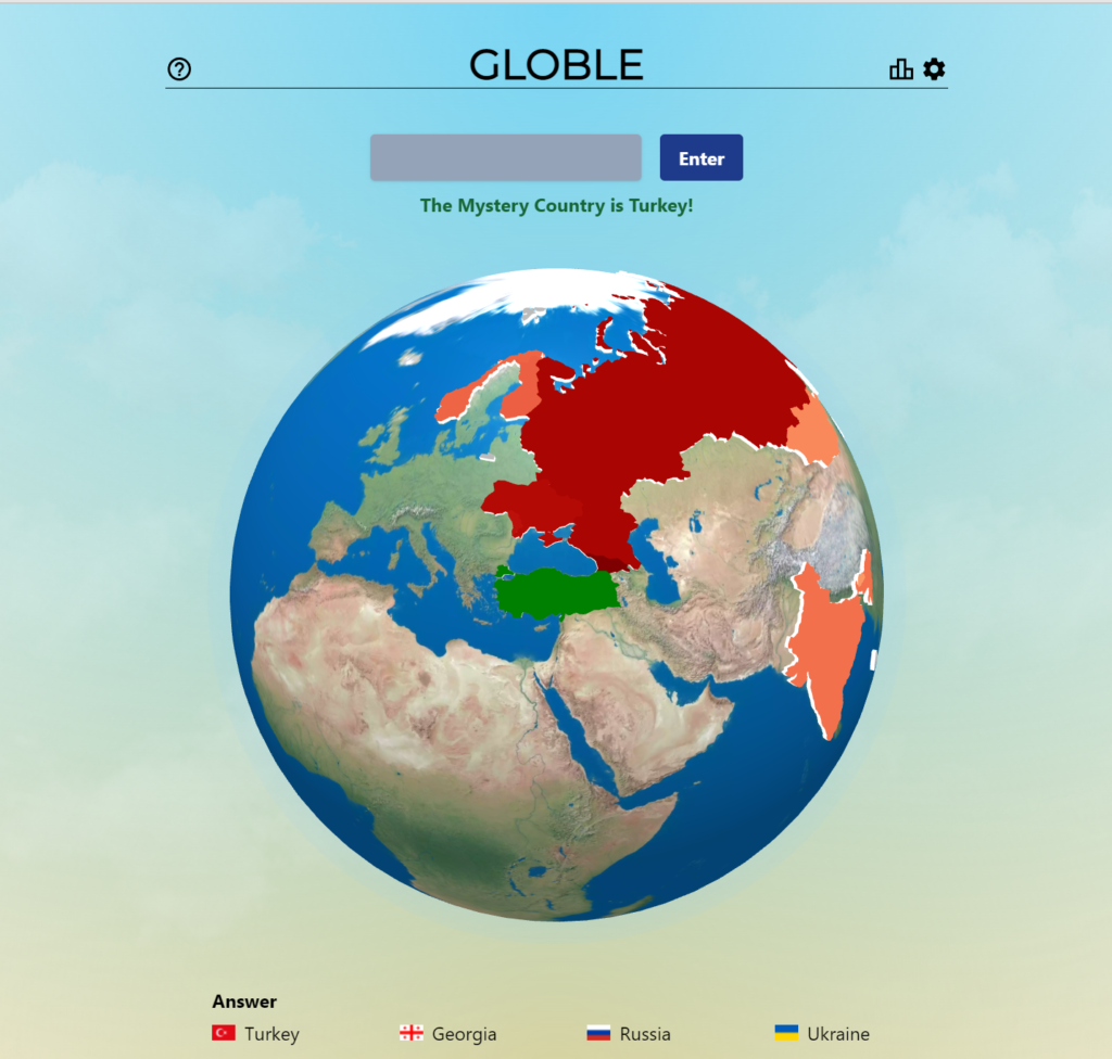 Globle Game August 6, 2022 Answer | Global Country Today