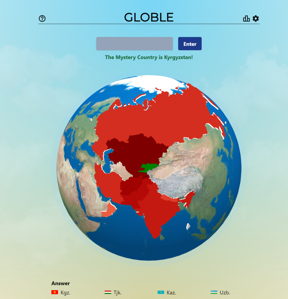 Globle Game August 8, 2022 Answer | Global Country Today