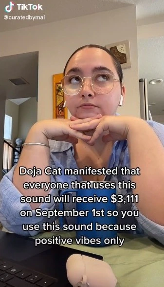 What is Doja Cat’s September 1st Manifestation TikTok Trend