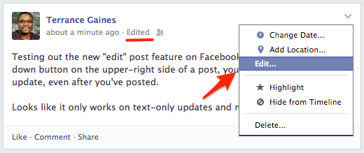 How to Fix No Edit Option on Facebook Post