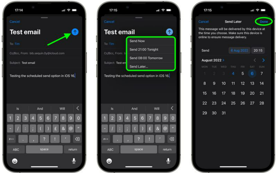 How to Schedule Emails in Apple Mail in iOS 16