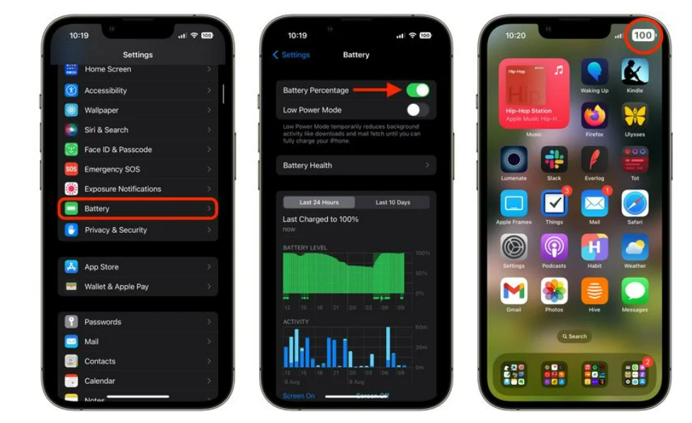 How to Display Battery Percentage on iPhone Status Bar in iOS 16: A Detailed Guide