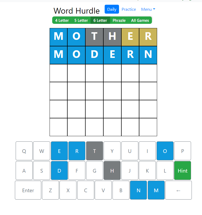 Word Hurdle August 13, 2022 Answer 