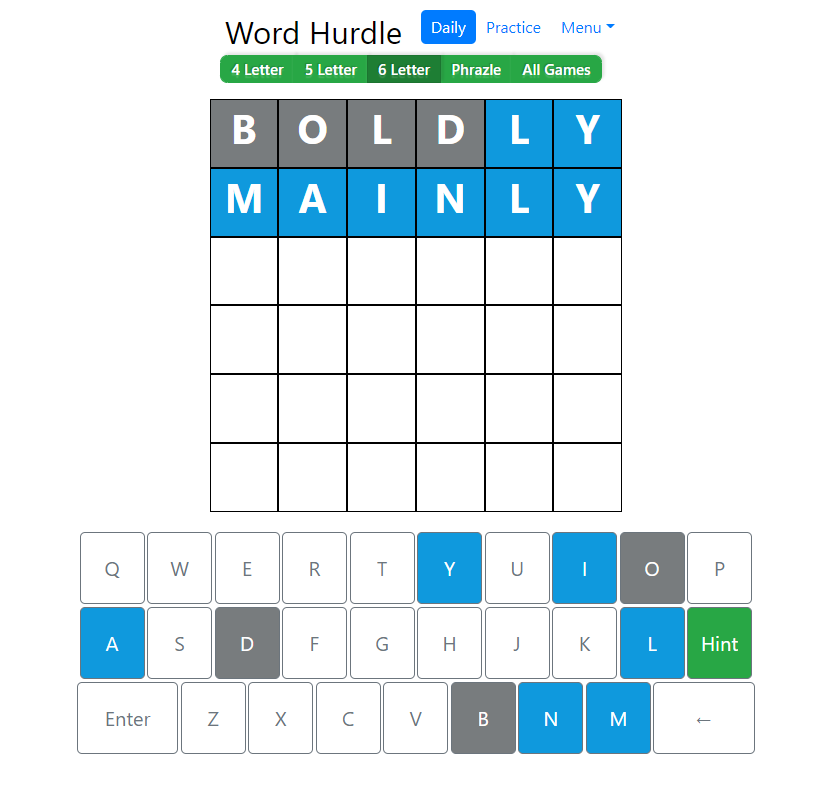 Word Hurdle August 16, 2022 Answer