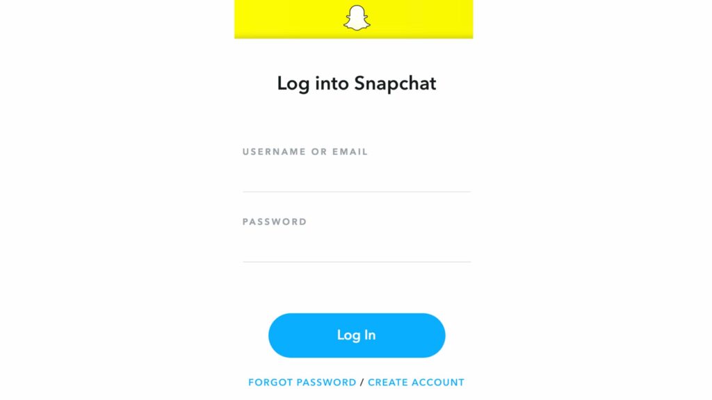 log into snapchart from a different account