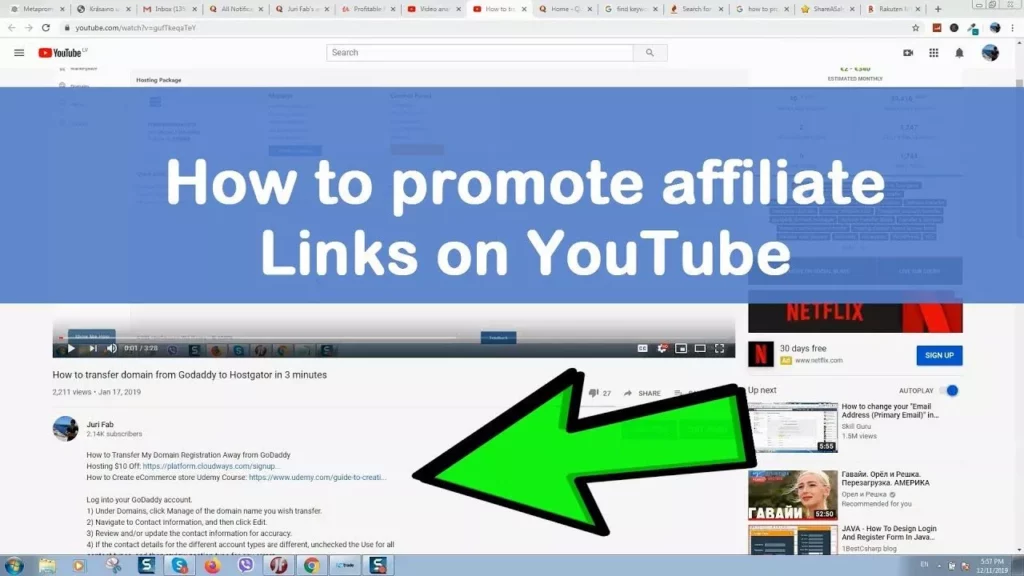 4. Affiliate Links; How Much Money Does YouTube Pay Per View? Stay Tuned