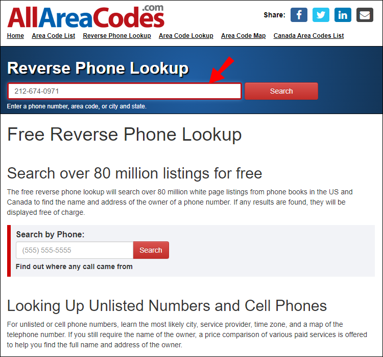 How to Find Address from Phone Number