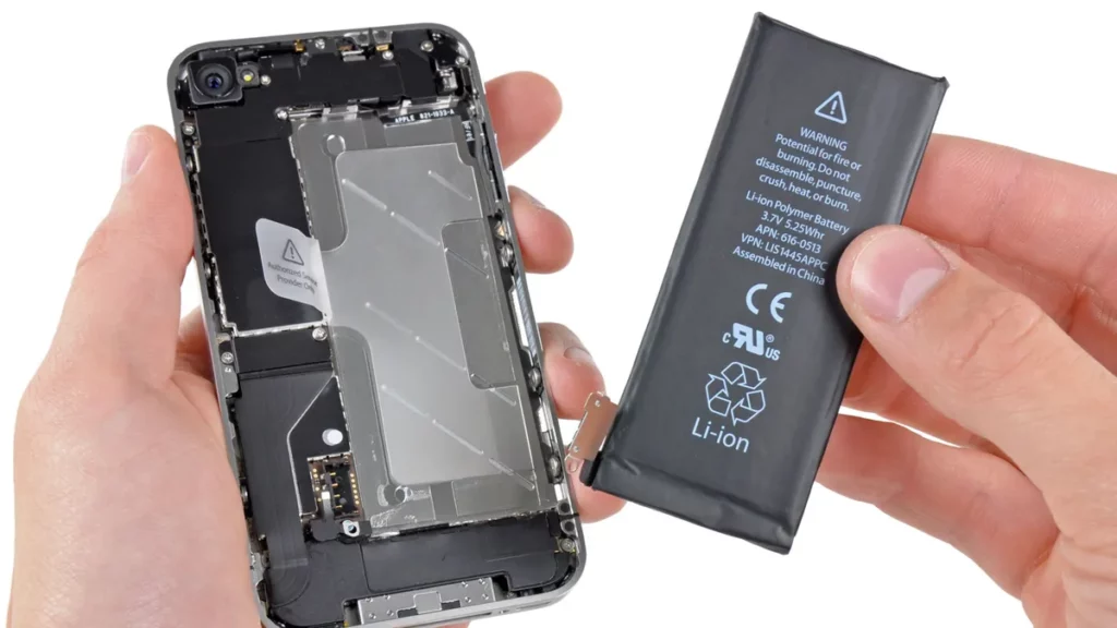 An old phone battery; Why is my iPhone Battery Draining so Fast? Reasons and Fixes