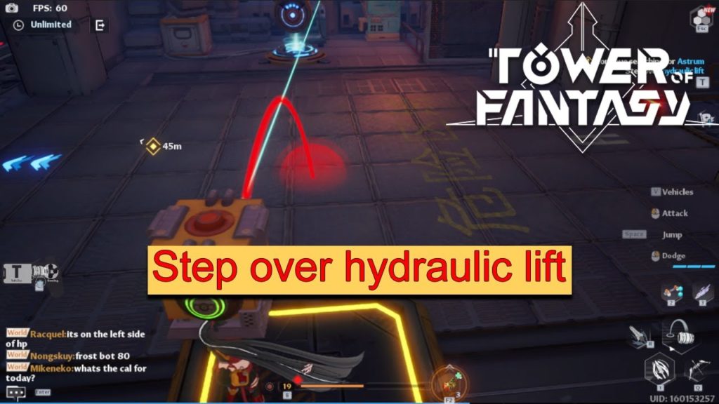 How To “Step Over Hydraulic Lift” In Tower Of Fantasy? 7 Easy Steps