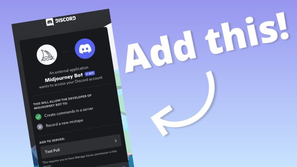 Add Midjourney Bot to Your Discord Server