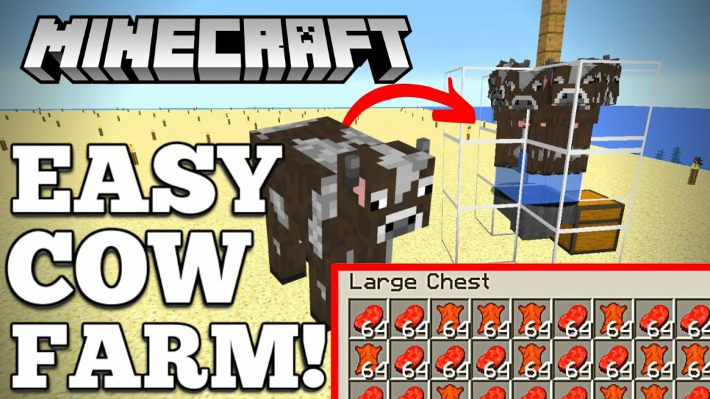 Make A Cow Farm In Minecraft