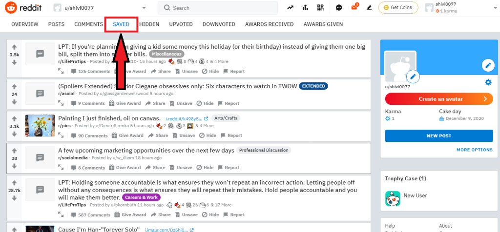 How To See Saved Posts On Reddit 