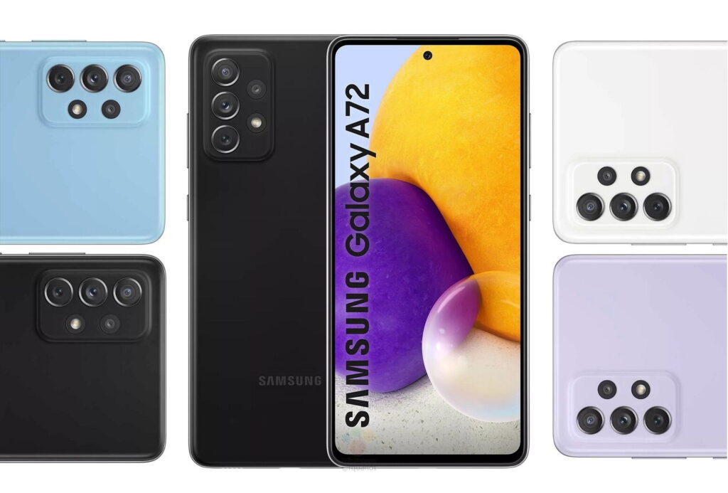 Colors Available for Samsung Galaxy A72 
