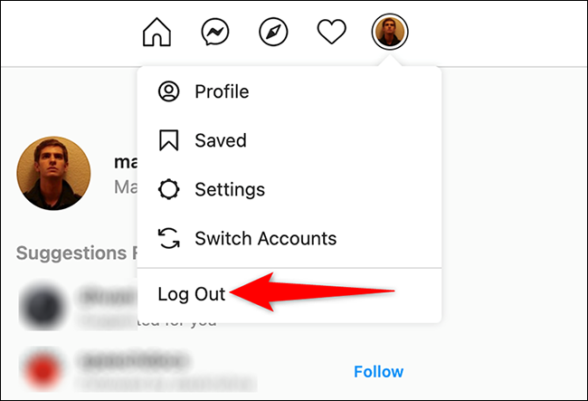 Log out of Instagram - instagram music not working