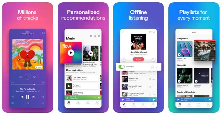 music apps for iOS