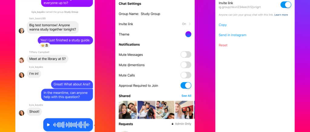 How To Use Group Invite Links on Instagram.