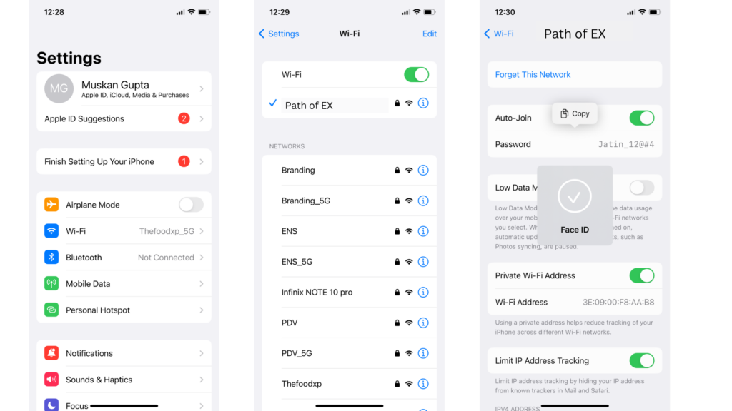 How to view Wi-Fi Password in iOS 16