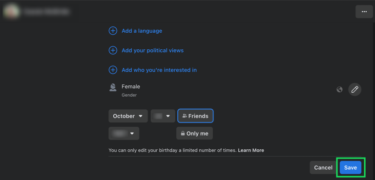 How To Turn Off Your Birthday on Facebook
