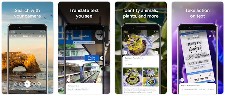 GoogleLens: Augmented Reality Apps for Android