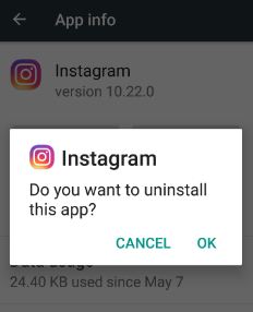 Uninstall and reinstall the app - instagram story blurry issue