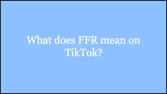 What Does FFR Mean on TikTok & How is Nicki Minaj Related to the Acronym?