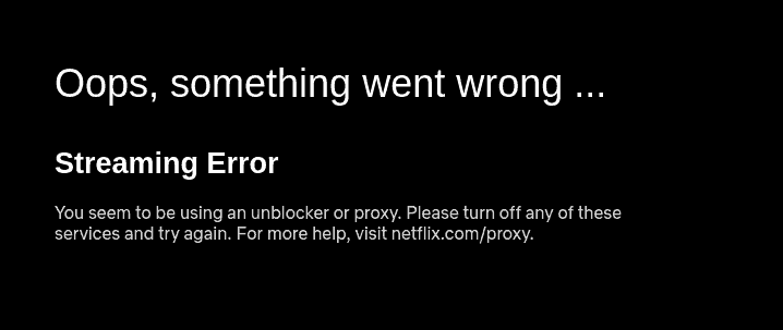 Netflix Error Code UI 3012