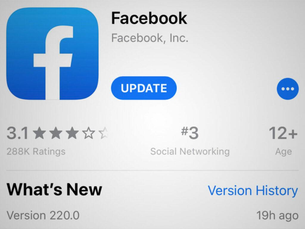 Facebook not logging out - update facebook