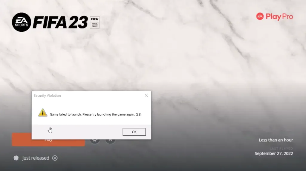 How To Fix Game Failed To Launch Please Try Launching The Game Again In FIFA 23 Error