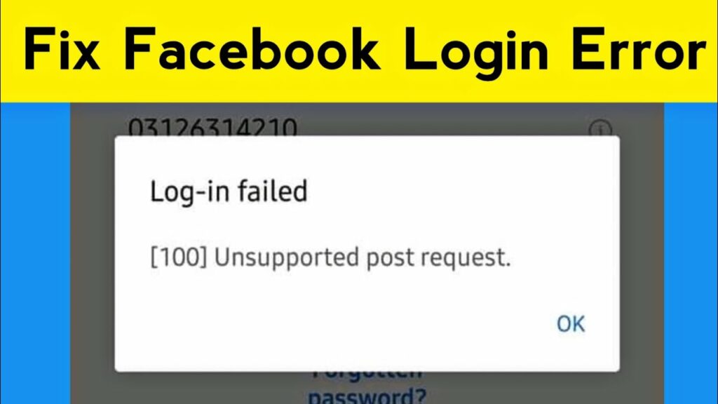 How To Fix 100 Unsupported Post Request On Facebook
