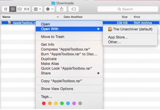How to open RAR files on Mac?