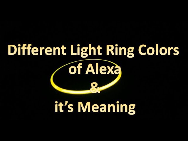 What The Light Ring Colors on Your Amazon Echo Mean?