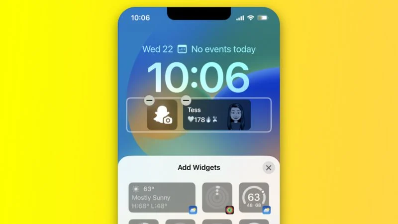 Snapchat's Latest Update Introduces iOS 16 Widgets