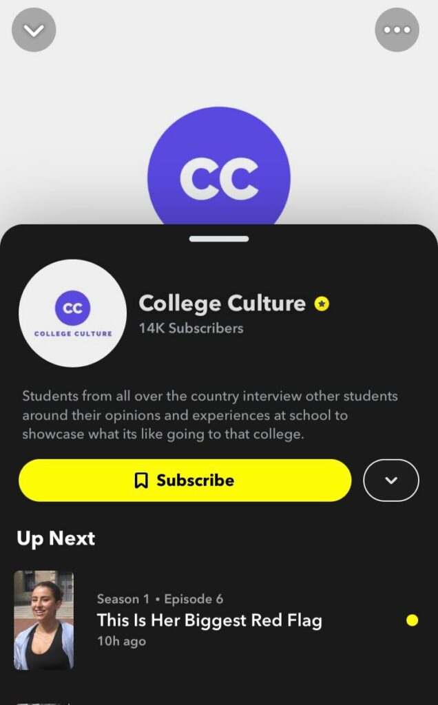 What is College Culture on  Snapchat & Who Hosts College Culture?