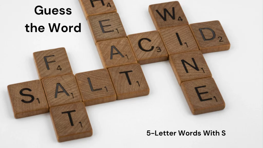 5-Letter Words With S | Words  Containing S