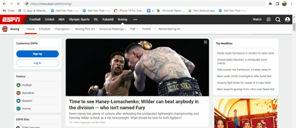 Top 11 Sites to Watch Boxing Streams Online [100% Active]