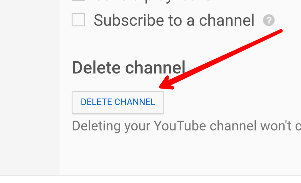 Click on the option if I want to permanently delete my account